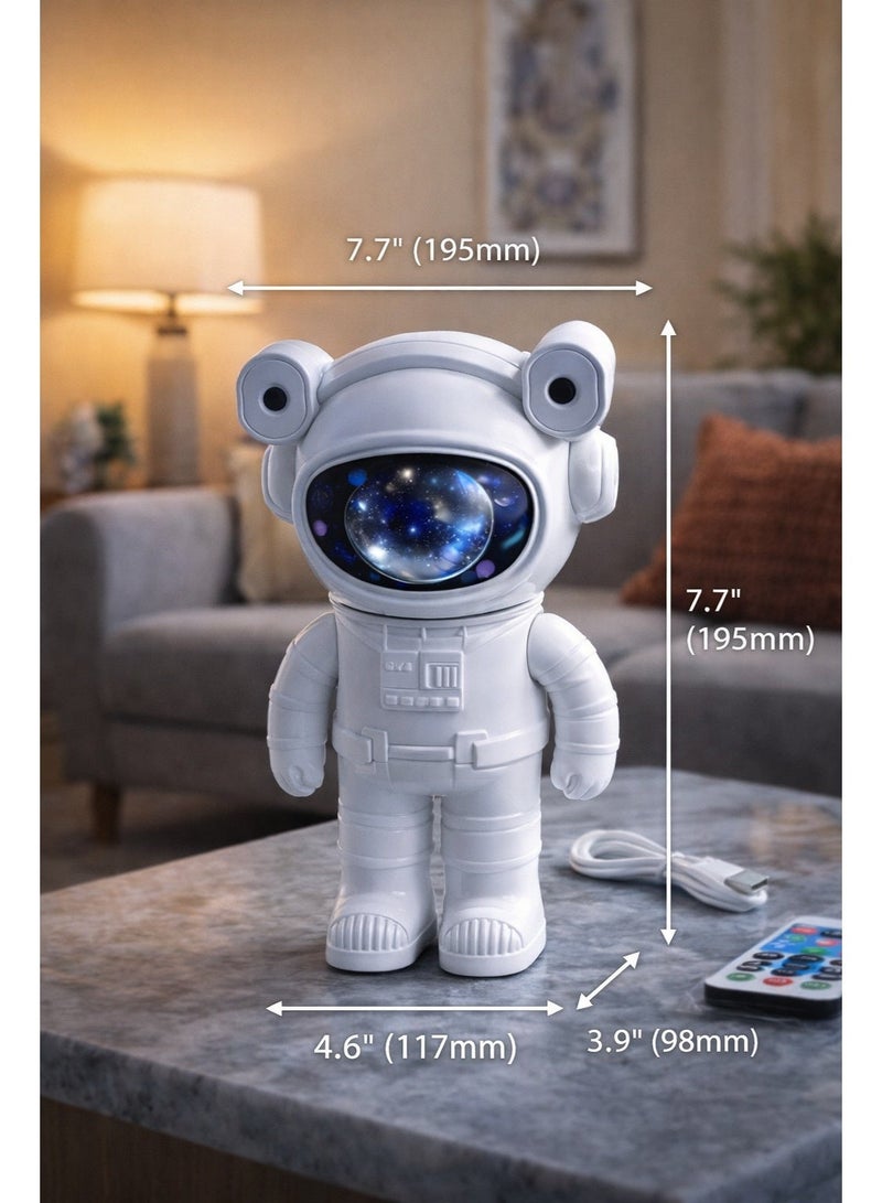 Astronaut Led Galaxy Projector With Bluetooth Speaker & Cinematic Night Lighting – 195×117×98 Mm - Image 2